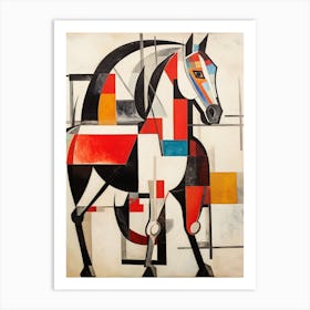 Horse Abstract Pop Art 7 Art Print