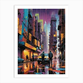 'Neon City' Art Print