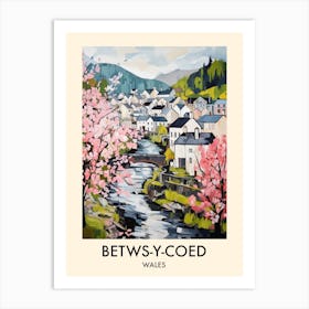 Betws Y Coed (Wales) Painting 4 Travel Poster Art Print