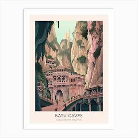 The Batu Caves Kuala Lumpur Malaysia Travel Poster Poster