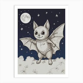 Bat In The Sky 1 Art Print