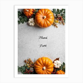 A Digital Render Of A Thanksgiving Themed Art Design Capturing An Overhead View Of A Large Round Pu (6) Art Print