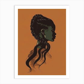 Portrait Of African American Woman 15 Art Print