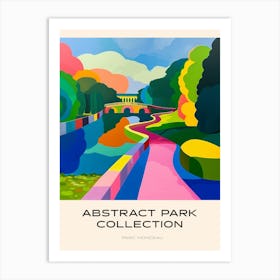 Abstract Park Collection Poster Parc Monceau Paris France 1 Art Print