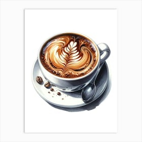 Coffee Painting Art Print