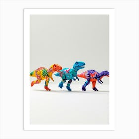 Toy Dinosaur Running 2 Art Print