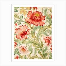 Floral Wallpaper 46 Art Print