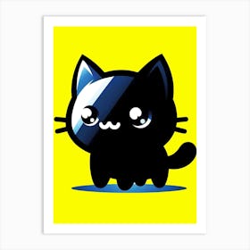 Feline Cat Creative Artwork Illustration 182 Art Print