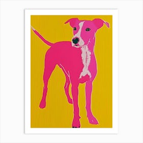 Pink Dog 1 Art Print