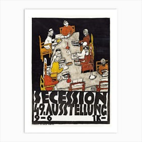 Poster For The 49th Secession Exhibition, Egon Schiele Art Print