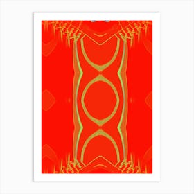 Abstract Red Art Print