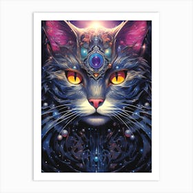 Cat Of The Universe Art Print