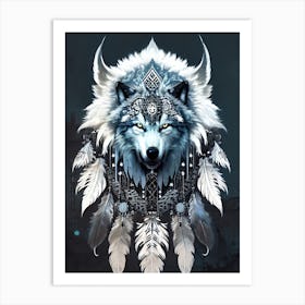 Wolf Painting 22 Art Print