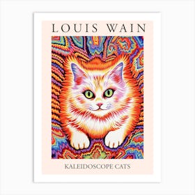 Louis Wain, Kaleidoscope Cats Poster 4 Art Print