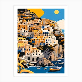 Summer In Positano Painting (94) Art Print