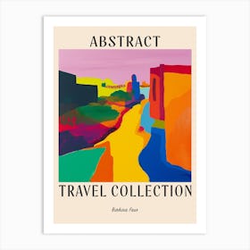 Abstract Travel Collection Poster Burkina Faso 3 Art Print