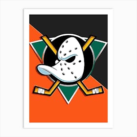 Anaheim Ducks Logo 1 Art Print