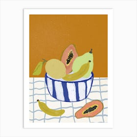 Fruits Bowl Art Print