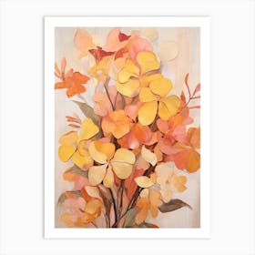 Fall Flower Painting Lantana 2 Art Print