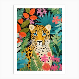 Leopard In The Jungle 9 Art Print