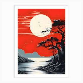 Asian Sunset Art Print