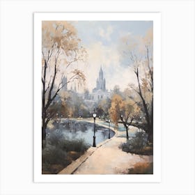 Winter City Park Painting Balboa Park San Diego 1 Art Print