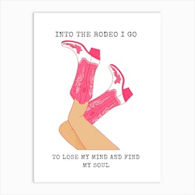 Into The Rodeo Art Print
