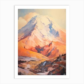 Mount Shasta Usa 2 Mountain Painting Art Print