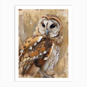 Australian Masked Owl Painting 7 Art Print