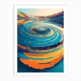 Ripples On The Water Surface Art Print