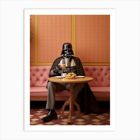 Darth Vader In Wes Anderson Style 23 Art Print