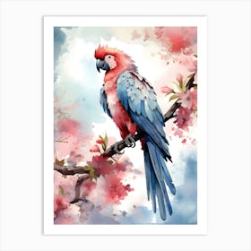 Macaw bird Art Print