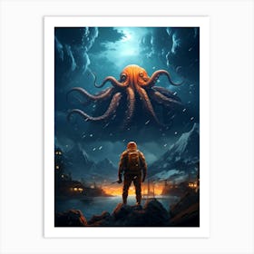 Octopus Art Print