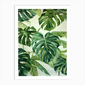 Monstera Leaves 6 Art Print