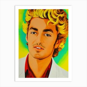 David Bisbal 2 Colourful Pop Art Art Print