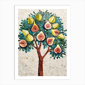 Mosaic Fig Tree 1 Art Print