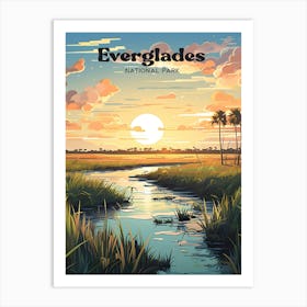 Everglades National Park Florida Camping Travel Art Art Print