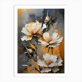 White Flowers 6 Art Print