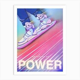 Movie Back to the Future - Power Art Print