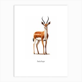Antelope Kids Animal Poster Art Print