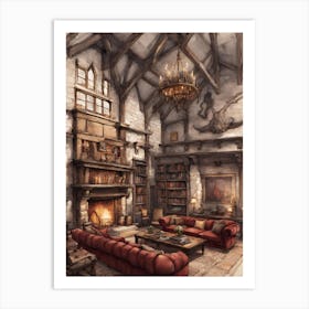 Dwarven Living Room Art Print