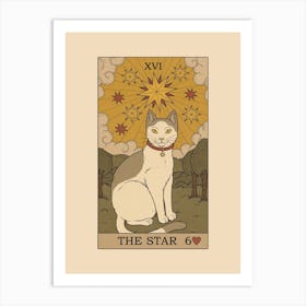 The Star Cat Art Print