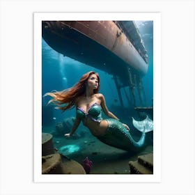 Mermaid -Reimagined 37 Art Print