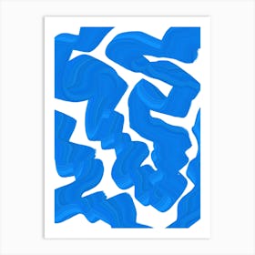 Blue Painting Art Print