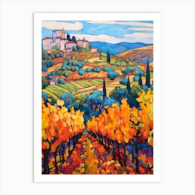 Montepulciano Italy 4 Fauvist Painting Art Print