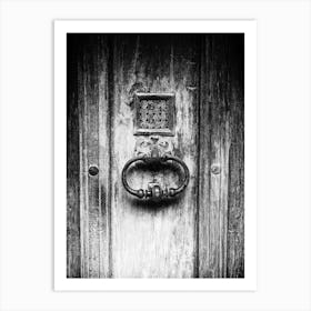 Close Up Of A French Doorknob // France // Travel Photography Art Print