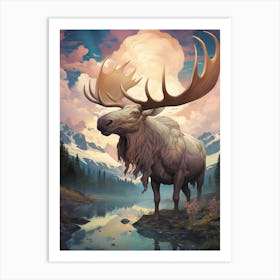 Moose Art Print