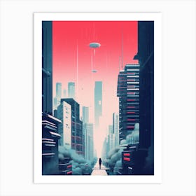 City of Tokyo | Retrofuturism Art Print