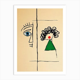 Woman And A Man Art Print