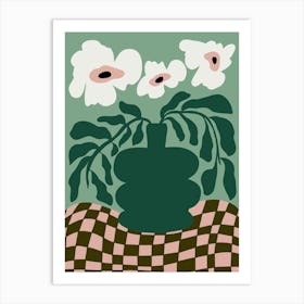 Bold Blossom Pottery Art Print